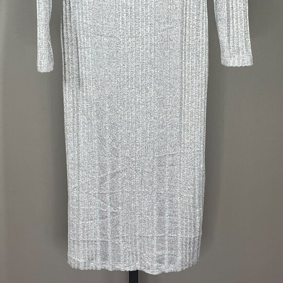 Banana Republic Dress Womens Small gray knit pencil sheath midi casual preppy - Picture 3 of 8